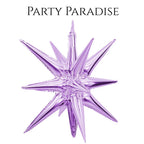 Foil 4D Star Balloons 22inches Starburst Explosion for Parties weddings Holiday