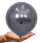 Chrome Black Balloons for Birthday, Baby Shower, Wedding, Graduation, Summer Themed Party Decorations in sizes 5"/12"/18"/36"Chrome Balloons 5in/12in/18in