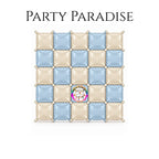 Double-Sided Two-Tone Square Foil Balloons Grid Background Wall for Party 19inch Squares, 25PCS