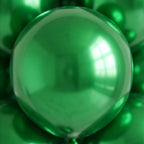 Chrome ICE double layer in Green, Chrome Latex Helium Balloons for Graduation Garland Arch Kit Corporate Event Wedding Birthday Baby Shower Party Decorations in two sizes 10"/12"
