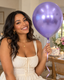 Chrome Balloon 12inches 50ct in "Purple" For Parties Wedding Corporate Events Holiday Party