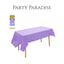 Plastic table covers reusable in Light Purple-2pk