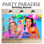 English teacher birthday banner 5'x3' for Birthday Parties style no. 2