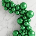 Chrome ICE double layer in Green, Chrome Latex Helium Balloons for Graduation Garland Arch Kit Corporate Event Wedding Birthday Baby Shower Party Decorations in two sizes 10"/12"