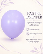 Pastel Balloon 12 inches "Purple"