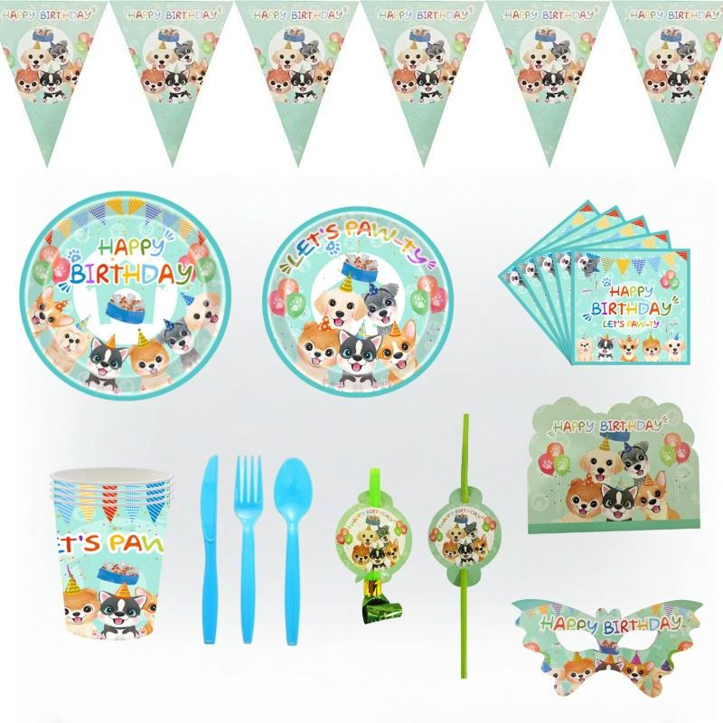 Puppy Dog themed tableware Set 101pcs