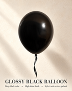 Regular Matte Balloons 12inches "Black" 100ct For Birthdays Weddings Corporate Evens Holidays