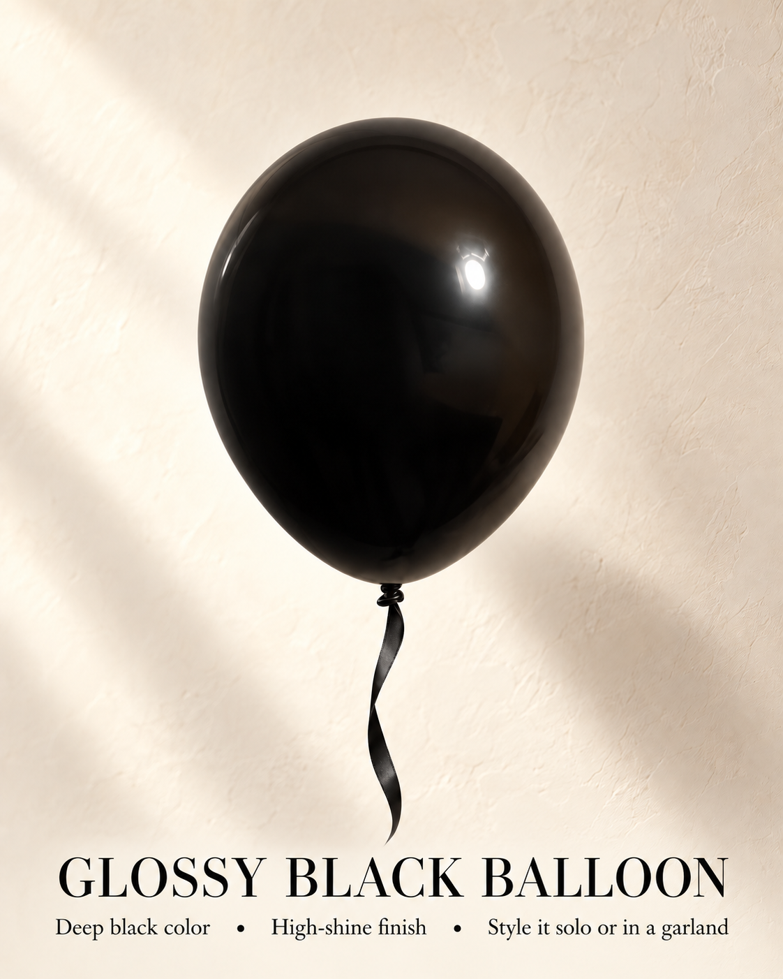 Regular Matte Balloons 12inches "Black" 100ct For Birthdays Weddings Corporate Evens Holidays