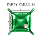 Double-Sided Two-Tone Square Foil Balloons Grid Background Wall for Party 19inch Squares, 25PCS