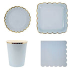 Blue Tableware Set 80ps party decor