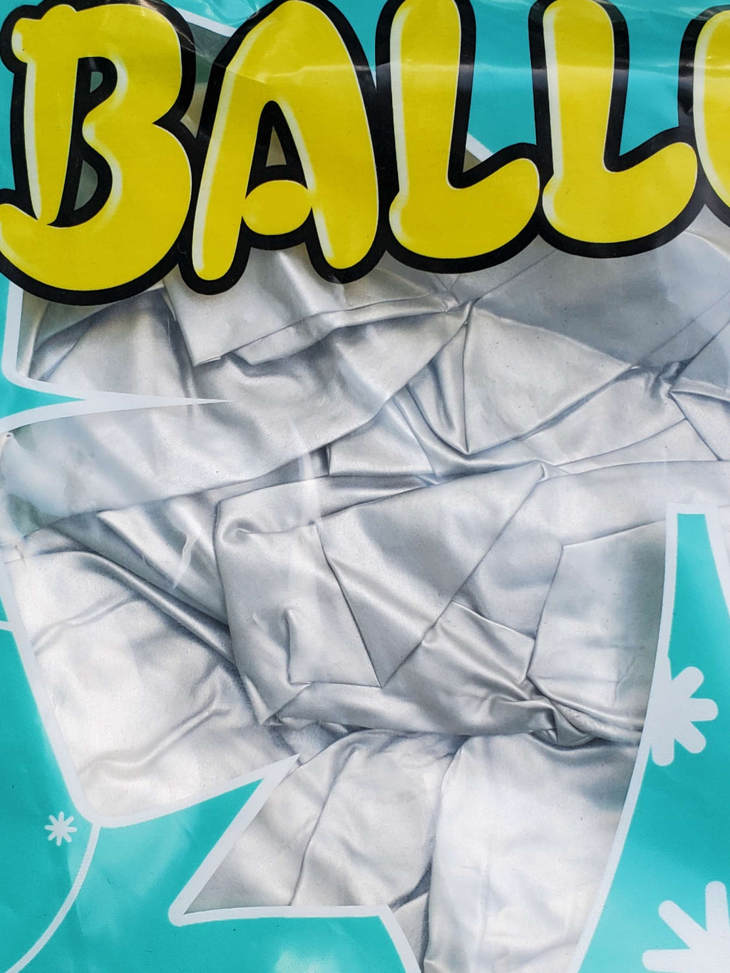 Chrome Silver Balloon 12inches 50pk for party supplies and decorations.