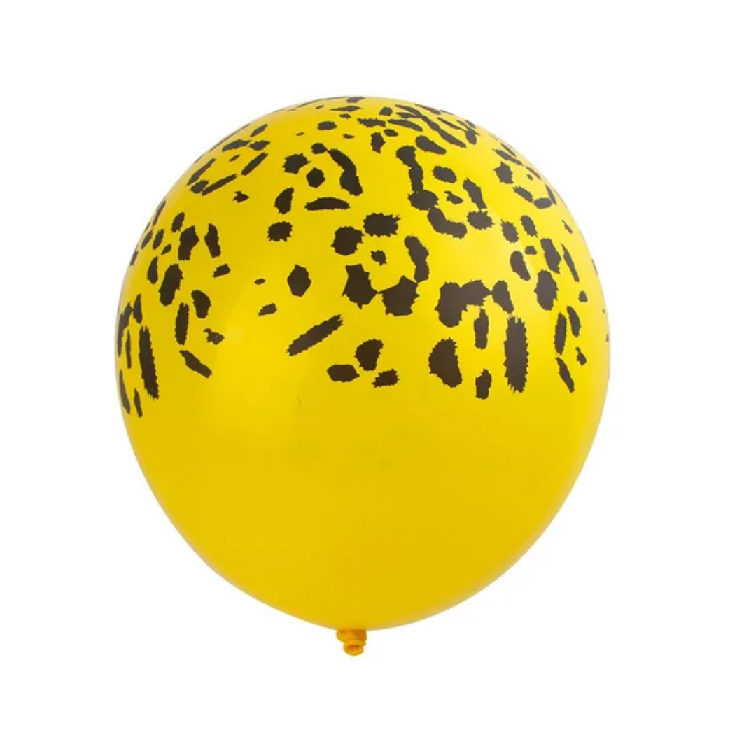 Animal Print Yellow Leopard 12 inch 100 ct balloon for party decorations Main image