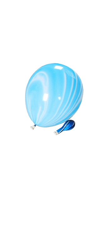 Blue Agate (Marble) Balloons 12 in 100pk ideal for party decorations and themed events. Main image