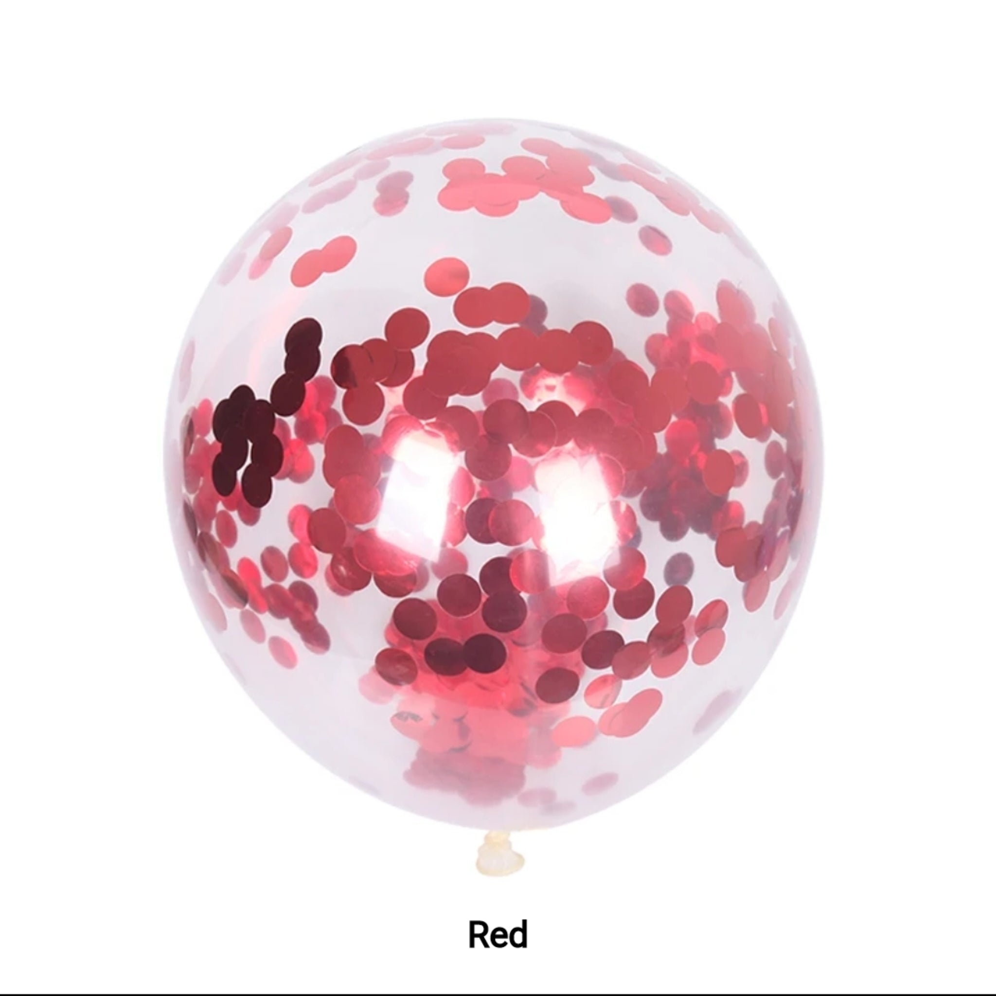Confetti balloon is Red 12inches 25pk party decorations Main image
