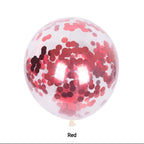 Confetti balloon is Red 12inches 25pk party decorations