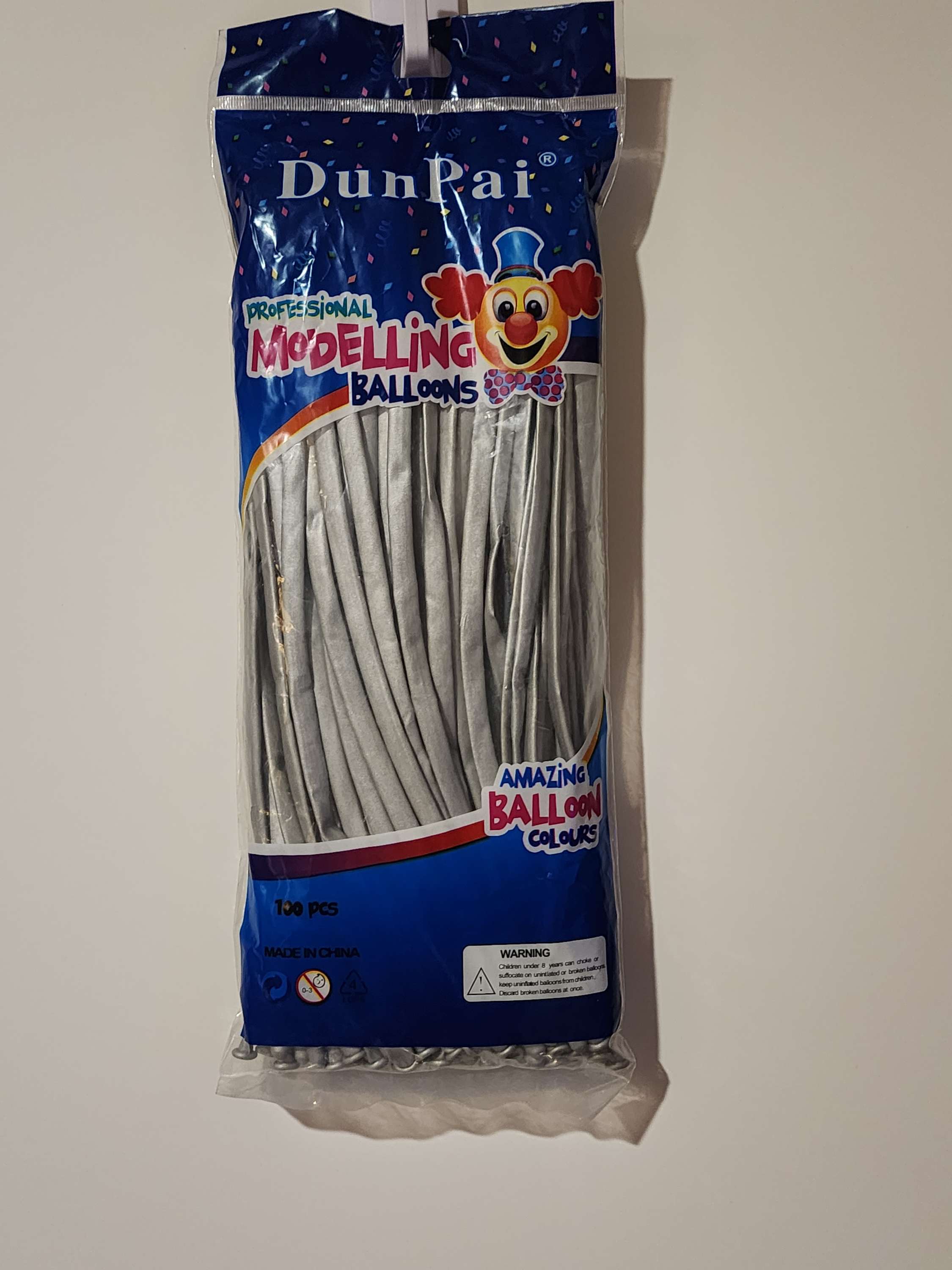 Metallic Long Balloon in Color Silver 100ct - Ideal party supplies for themed events, weddings, birthdays, and more.