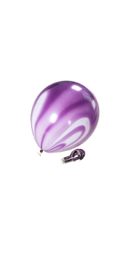 Purple Agate (Marble) Balloon 12in 100pk party decorations