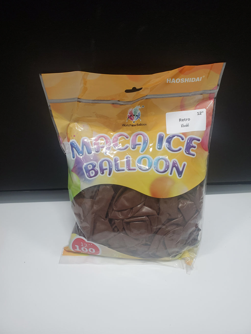 Retro Balloon Natural Latex Rubber 12 inches "Khaki" 100ct for party decorations