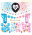 Gender Reveal Balloon Arch Garland Kit 65 pcs for party decorations