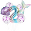 Mermaid Tail Number Balloon Garland #2