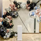 Metallic Rose Gold, Silver, Black 176 pcs balloon garland kit for birthday party decorations