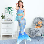 Girls Mermaid 🧜‍♀️ outfit costumes birthday cosplay 3pcs set