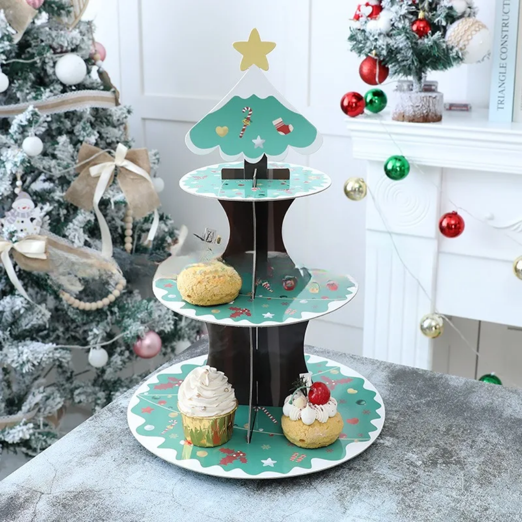 Cup cake 3 tier display tower