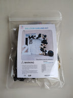 Chrome Black Chrome Gold Garland Kit 120pcs, perfect for themed party decor, birthday party supplies, wedding decorations, and celebrations.