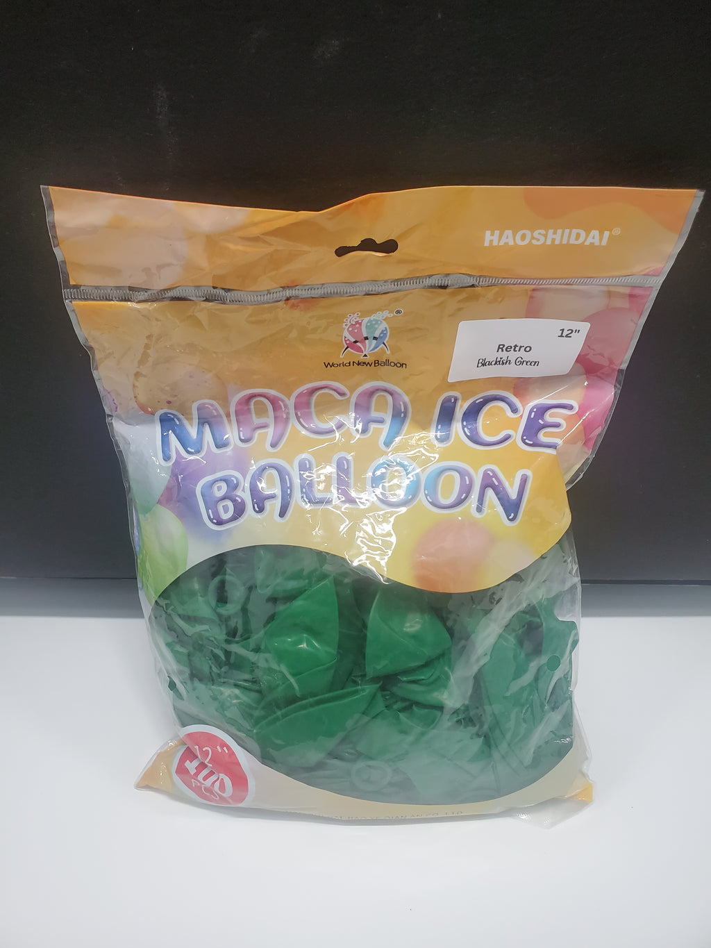 Retro Balloon 12 inches "Blackish Green" 100ct party supplies