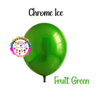 Chrome Ice Balloon 12 inches Fruit Green 50ct