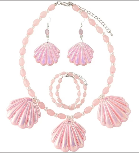 Jeweley shell necklace and earrings set Main image