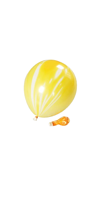 Yellow Agate (Marble) Balloon 12in 100pk
