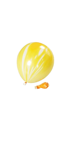 Yellow Agate (Marble) Balloon 12in 100pk