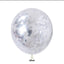 Confetti Balloon in silver 12 inches-25pk, perfect for party supplies, themed party decor, birthday party supplies, and celebration decorations