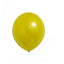 Metallic Balloon 12inches 100ct in Yellow for party decorations, perfect for birthdays, weddings, and events. Latex rubber. Party supplies.