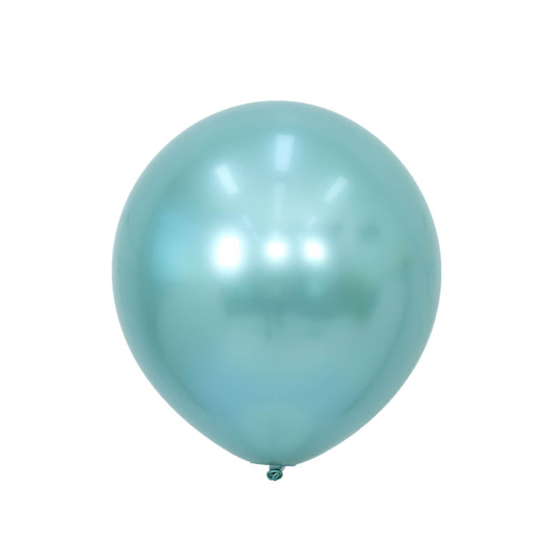 Chrome Latex Balloon 12inches "Green" 50ct party supplies for weddings and birthdays Main image