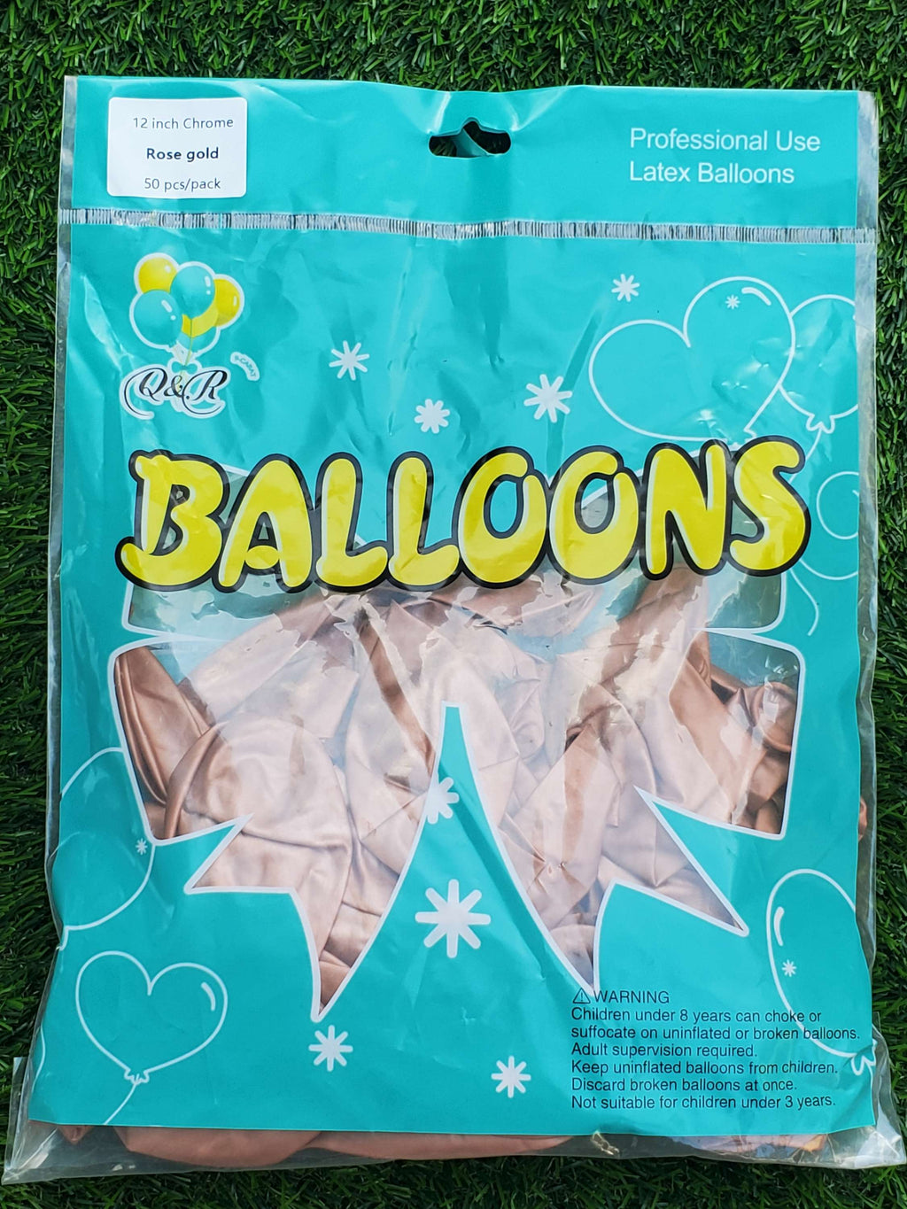 Chrome Balloon Rose Gold 50ct 12inches party supplies