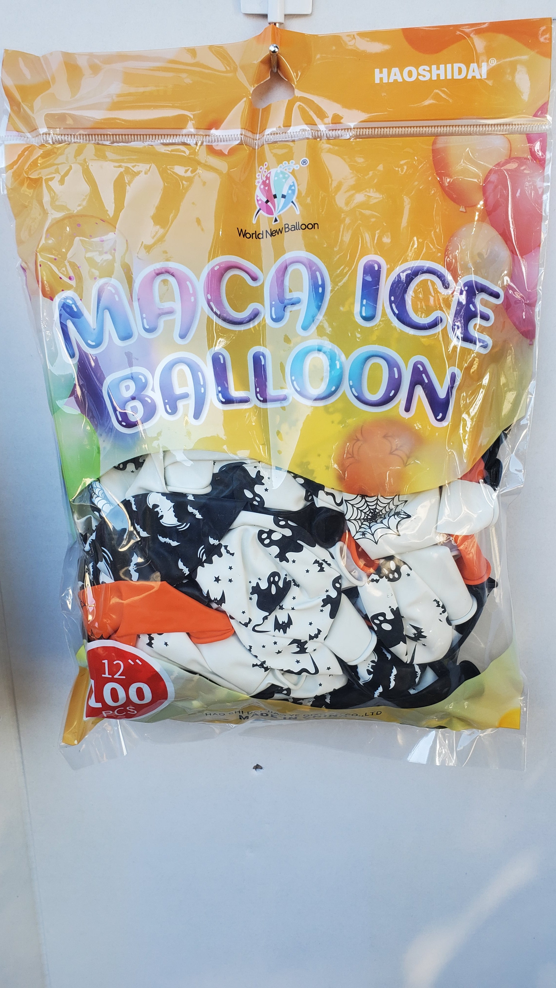 Assorted Halloween Balloons Premium Latex 12 inches 100ct, perfect for party supplies and themed decor. Main image