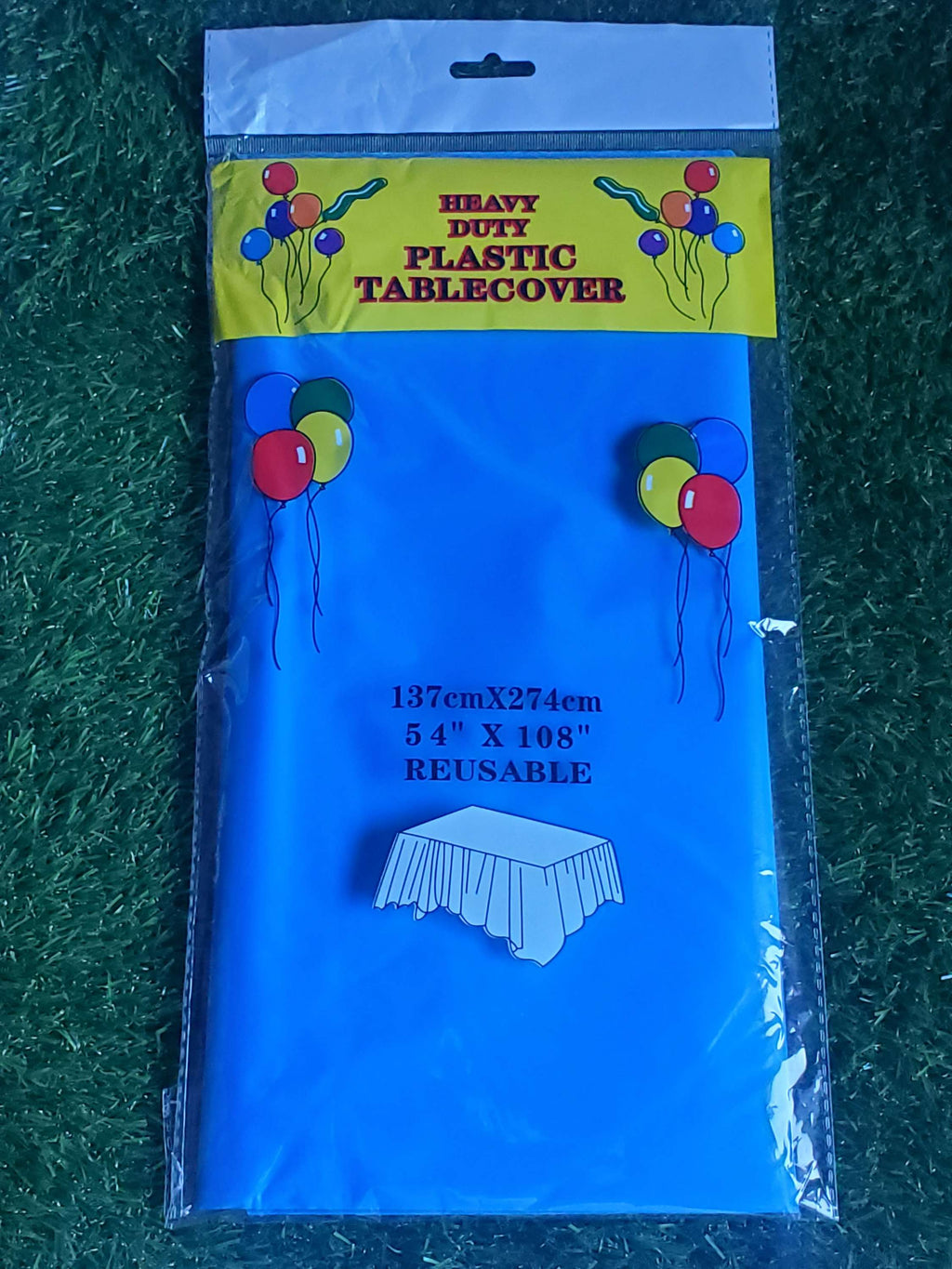 Plastic Table covers reusable in Dark Blue-2pk, perfect for party supplies, wedding decorations, kids party tableware and more events.