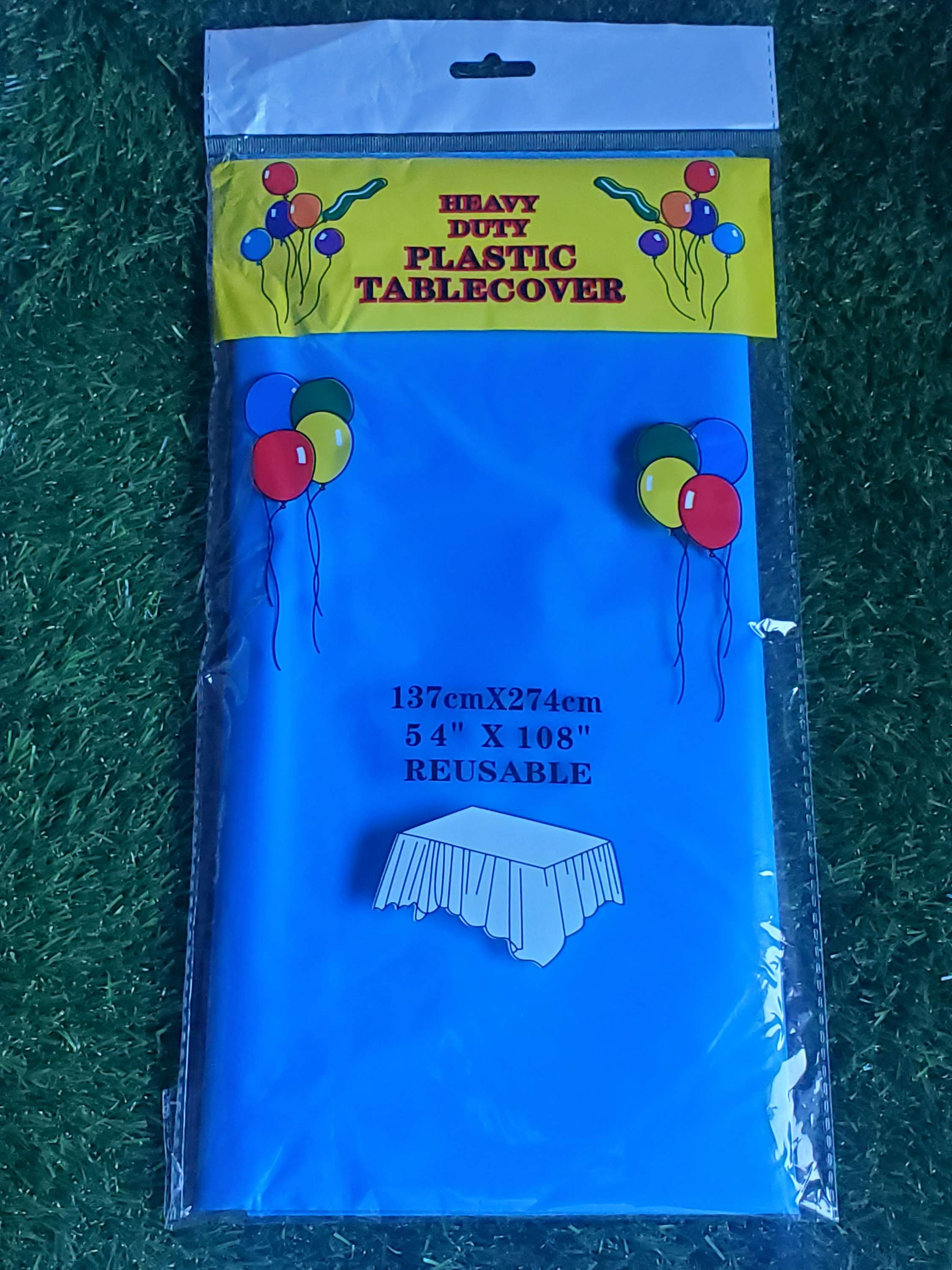 Plastic Table covers reusable in Dark Blue-2pk, perfect for party supplies, wedding decorations, kids party tableware and more events.