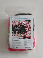 Double Layer burgundy Confetti Gold Balloon Garland Kit 137 pcs party supplies