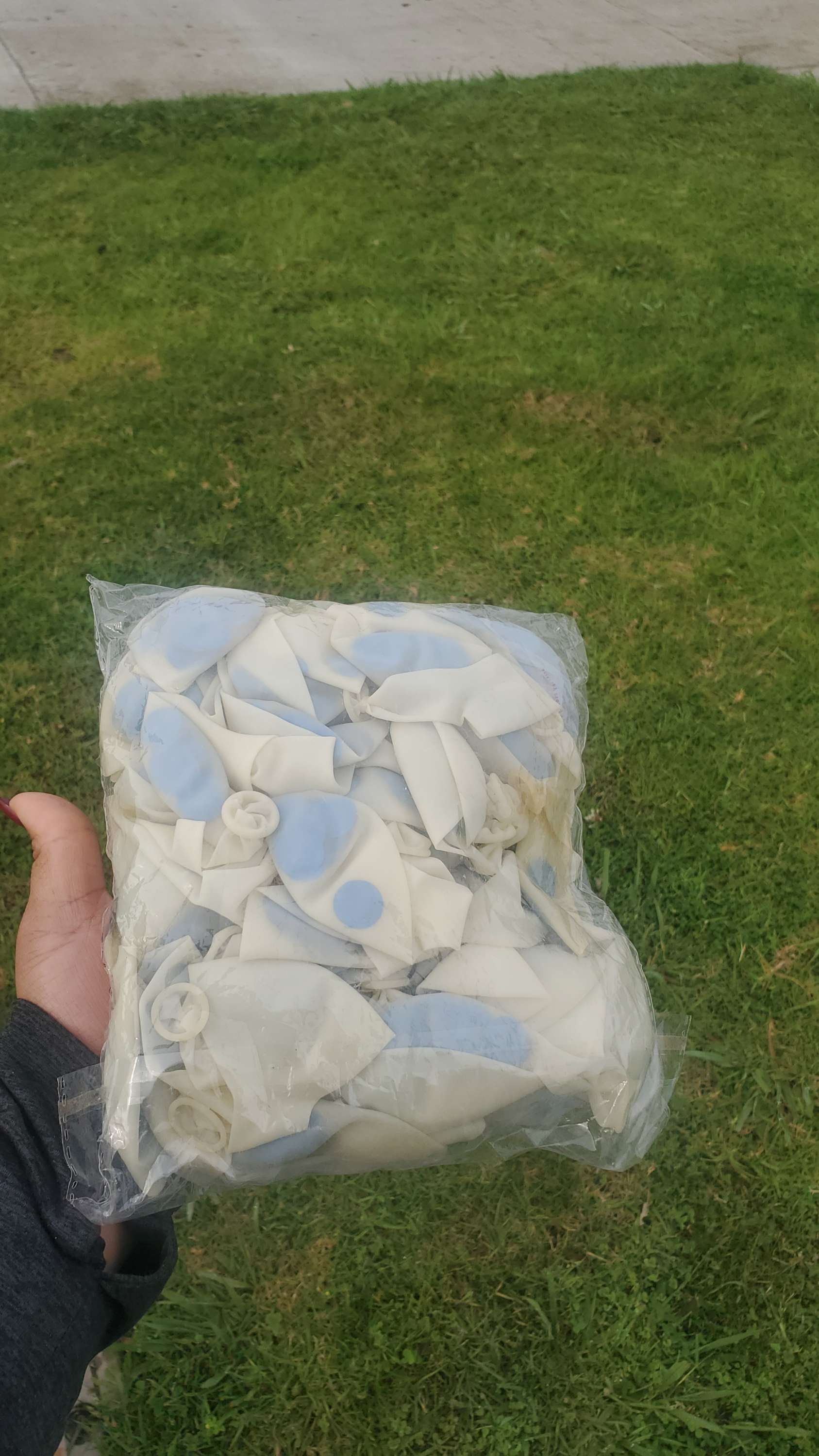 Blue Confetti Balloon 12 inches 25pk Secondary image