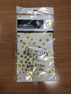 White Gold table covers for party decor