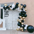Chrome Black Chrome Gold Garland Kit 120pcs for party decoration