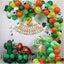 Animal Theme Balloon Garland Kit 73 pcs for party decorations, featuring jungle safari design with colorful balloons and party banner.
