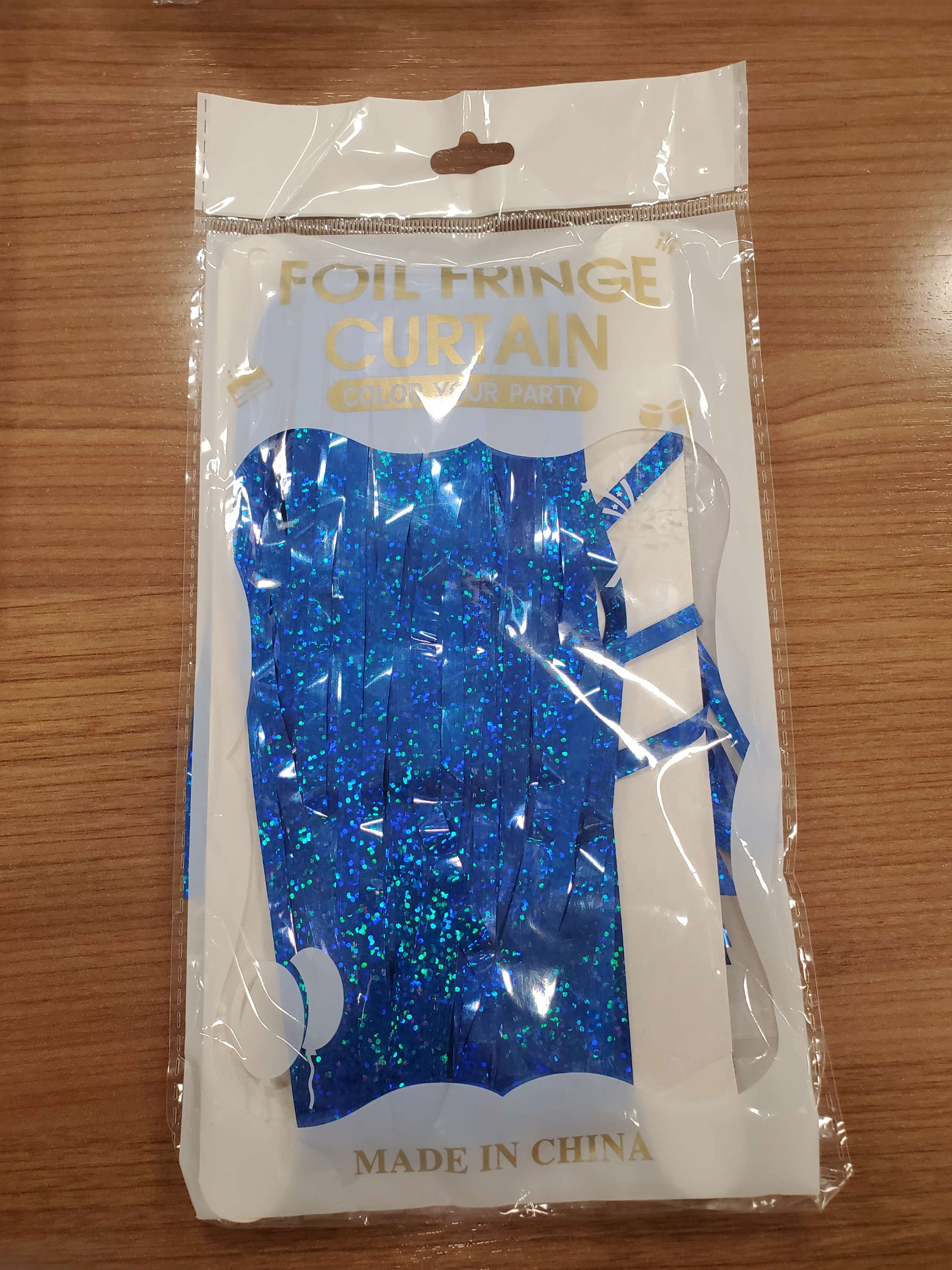 Blue Shimmer Backdrop 2pk for party decorations Main image