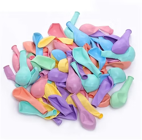 Pastel Balloons 12in Mixed MultiColor 100ct Secondary image