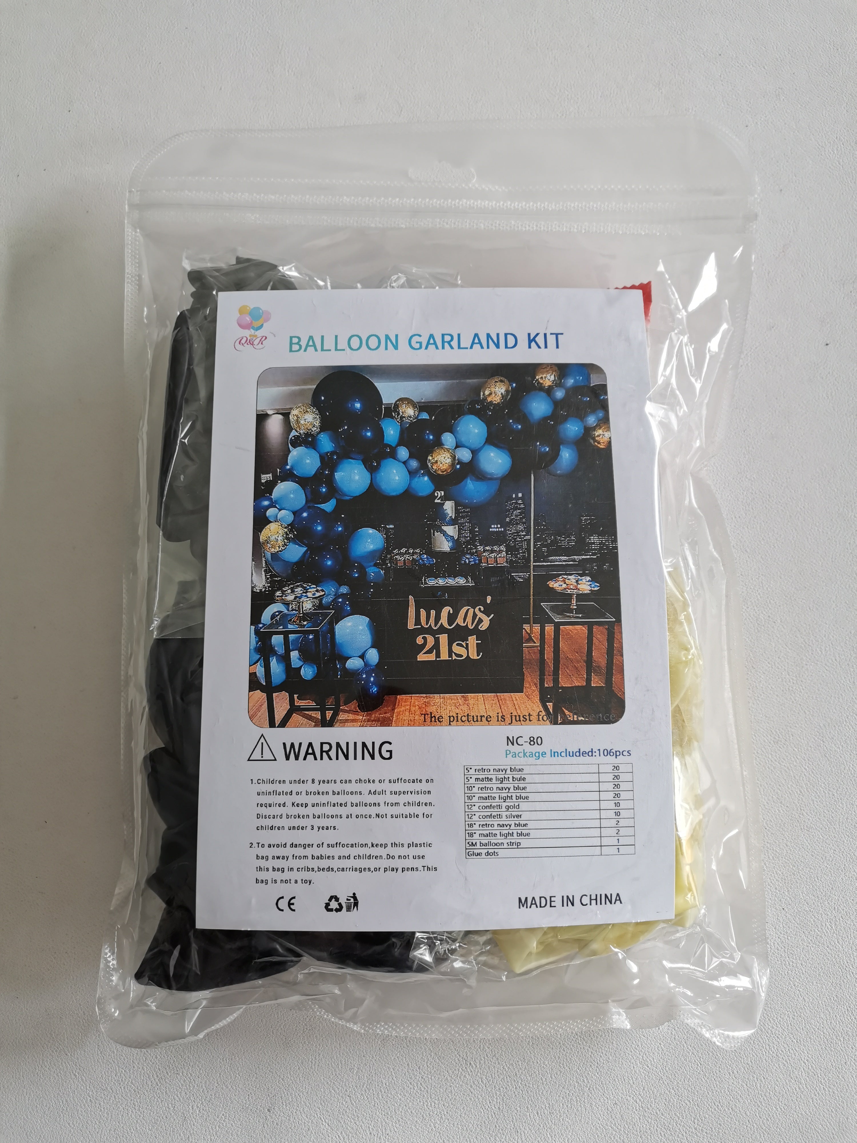 Retro Navy Blue, Matte Light Blue 106 pcs Secondary image