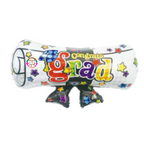 Congrats Grad 18 inxh balloon for party decorations, themed party decor, birthday and event supplies online.