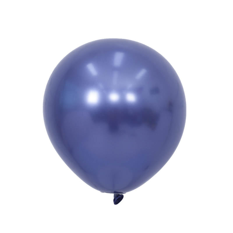 Chrome Balloon 12inch "Midnight Blue" 50 ct, perfect for party decorations, birthday parties, wedding or baby shower supplies.